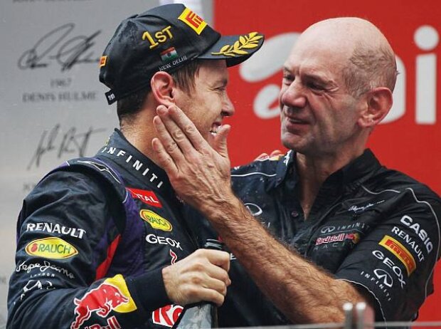Titel-Bild zur News: Sebastian Vettel, Adrian Newey