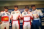 James Nash (Bamboo-Chevrolet), Tom Chilton (RML-Chevrolet), Yvan Muller (RML-Chevrolet) und Pepe Oriola (Tuenti-Chevrolet) 