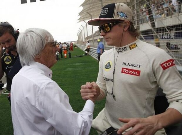 Titel-Bild zur News: Kimi Räikkönen, Bernie Ecclestone
