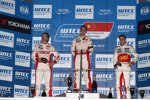 Tom Chilton (RML-Chevrolet), Yvan Muller (RML-Chevrolet) und James Nash (Bamboo-Chevrolet) 