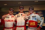 Tom Chilton (RML-Chevrolet), Yvan Muller (RML-Chevrolet) und James Nash (Bamboo-Chevrolet) 