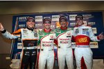 Norbert Michelisz (Zengö-Honda), Tiago Monteiro (Honda), Gabriele Tarquini (Honda) und James Nash (Bamboo-Chevrolet) 