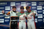 Norbert Michelisz (Zengö-Honda), Tiago Monteiro (Honda) und Gabriele Tarquini (Honda) 