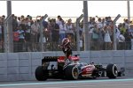 Kimi Räikkönen (Lotus) kam im Rennen nur eine Kurve weit