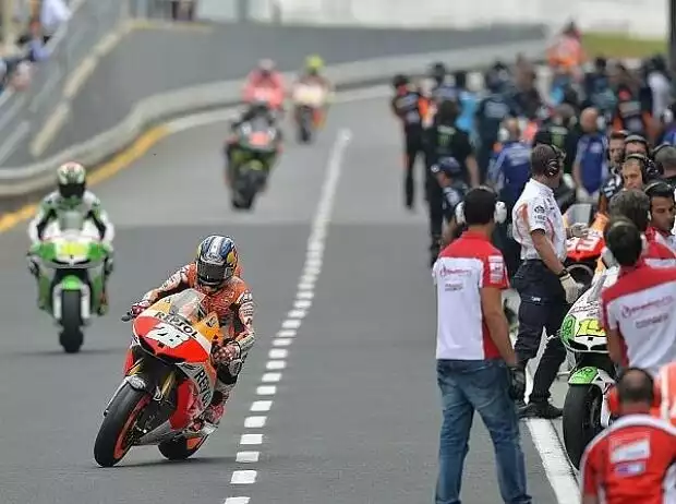 Titel-Bild zur News: Daniel Pedrosa, Boxenstopp, Flag-to-flag