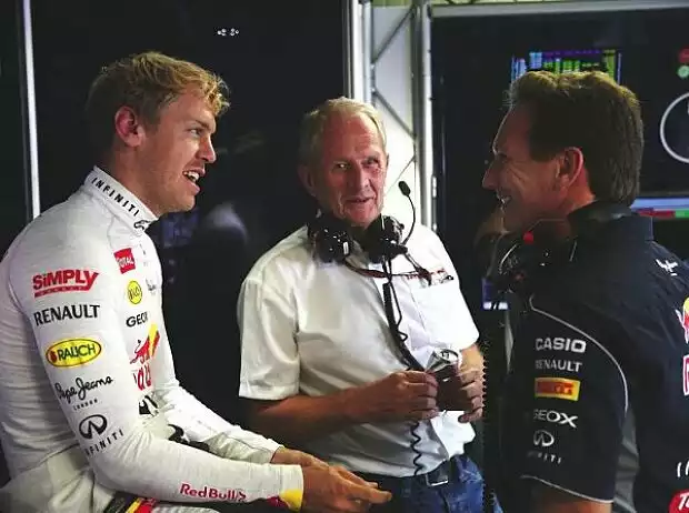 Sebastian Vettel, Christian Horner, Helmut Marko Titel-Bild zur News: Sebastian Vettel, Christian Horner, Helmut Marko