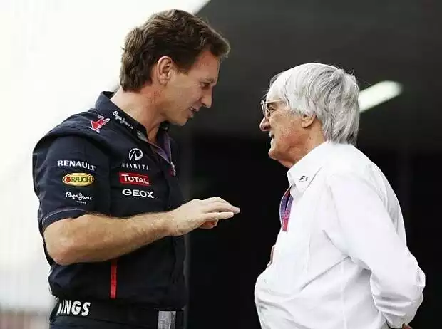 Christian Horner, Bernie Ecclestone Titel-Bild zur News: Christian Horner, Bernie Ecclestone