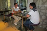 Adrian Sutil (Force India) im Interview mit Chefredakteur Christian Nimmervoll