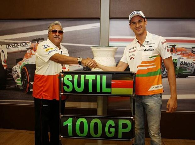 Vijay Mallya, Adrian Sutil