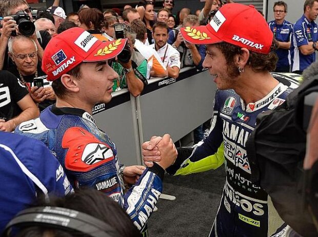 Jorge Lorenzo, Valentino Rossi