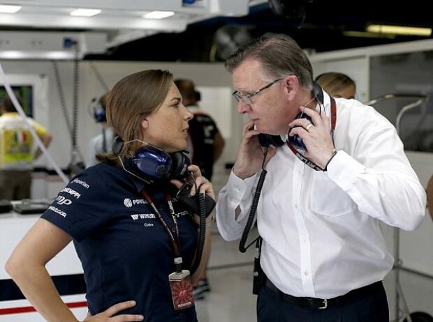 Claire Williams und Mike O'Driscoll Claire Williams und Mike O'Driscoll