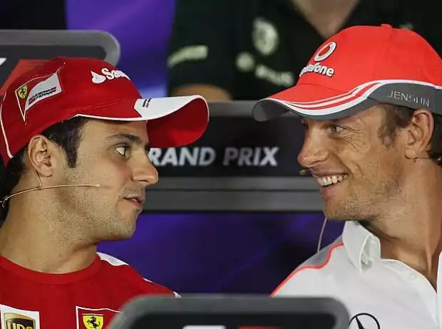 Felipe Massa, Jenson Button Titel-Bild zur News: Felipe Massa, Jenson Button