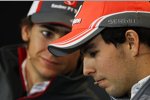 Esteban Gutierrez (Sauber) und Sergio Perez (McLaren) 