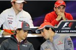 Esteban Gutierrez (Sauber) und Sergio Perez (McLaren) 