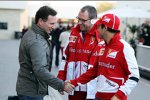 Christian Horner, Stefano Domenicali und Felipe Massa (Ferrari) 
