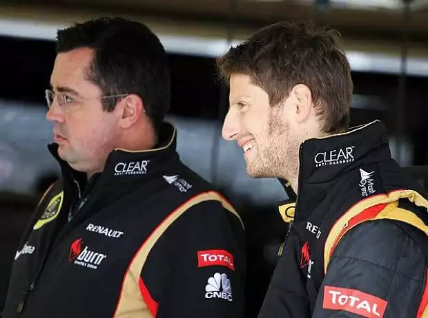 Eric Boullier, Romain Grosjean Titel-Bild zur News: Eric Boullier, Romain Grosjean