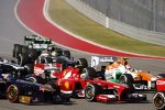 Adrian Sutil (Force India), Felipe Massa (Ferrari), Jean-Eric Vergne (Toro Rosso) und Esteban Gutierrez (Sauber) 