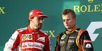 Bild zum Inhalt: Alonso trifft auf Räikkönen: Friede, Freude, Ferrarikuchen?
