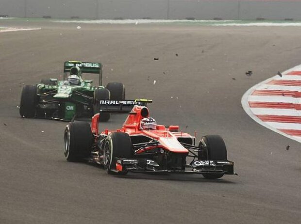 Charles Pic, Max Chilton, Giedo van der Garde Charles Pic, Max Chilton, Giedo van der Garde