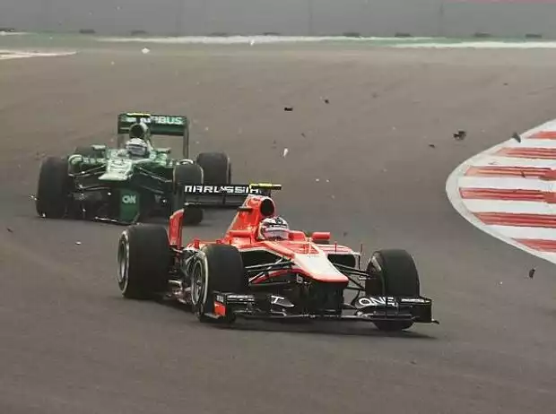 Charles Pic, Max Chilton, Giedo van der Garde Titel-Bild zur News: Charles Pic, Max Chilton, Giedo van der Garde