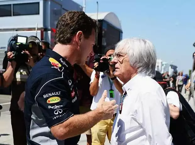 Christian Horner, Bernie Ecclestone Titel-Bild zur News: Christian Horner, Bernie Ecclestone