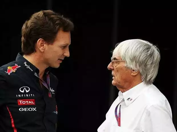 Titel-Bild zur News: Christian Horner, Bernie Ecclestone