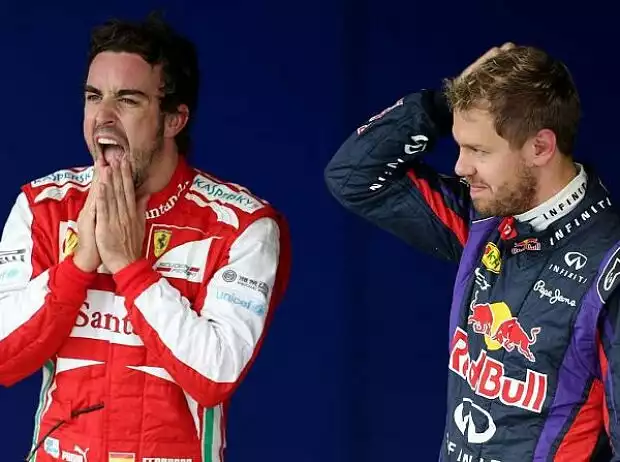 Titel-Bild zur News: Fernando Alonso, Sebastian Vettel