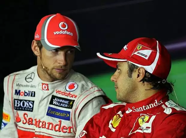 Jenson Button, Felipe Massa Titel-Bild zur News: Jenson Button, Felipe Massa