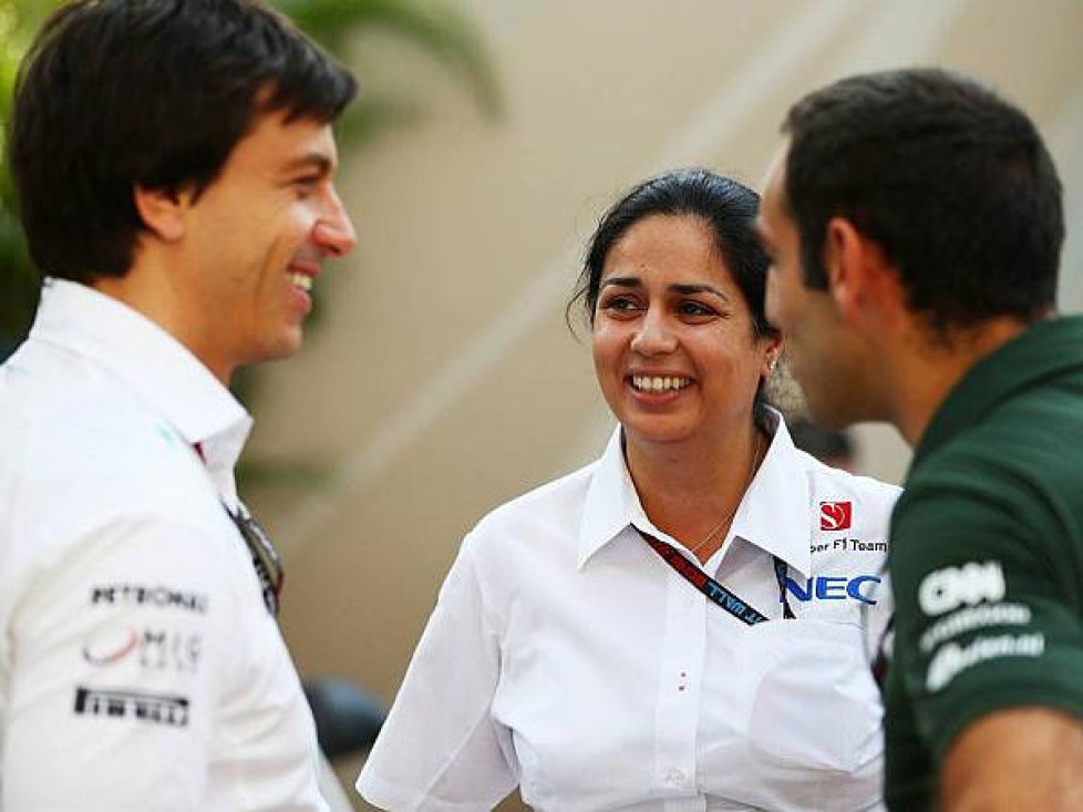 Toto Wolff, Monisha Kaltenborn, Cyril Abiteboul