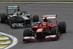 Felipe Massa (Ferrari) und Lewis Hamilton (Mercedes) 