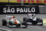 Adrian Sutil (Force India) und Valtteri Bottas (Williams) 