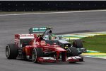 Felipe Massa (Ferrari) und Lewis Hamilton (Mercedes) 