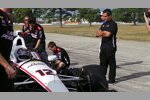 Will Power macht den Shakedown, Juan Pablo Montoya beobachtet noch