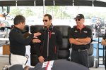 Juan Pablo Montoya, Helio Castroneves und Rick Mears