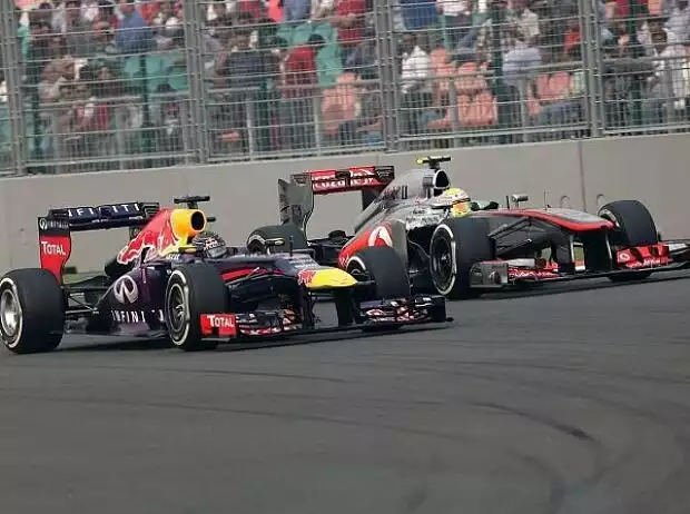 Titel-Bild zur News: Sebastian Vettel, Sergio Perez