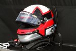 Der Helm von Juan Pablo Montoya in Penske-Farben