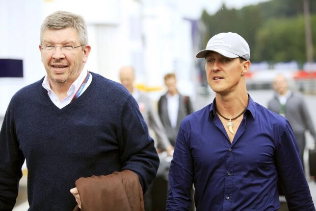 Ross Brawn Michael Schumacher Mercedes Mercedes AMG Petronas F1 Team F1 ~Ross Brawn und Michael Schumacher ~ Ross Brawn Michael Schumacher Mercedes Mercedes AMG Petronas F1 Team F1 ~Ross Brawn und Michael Schumacher ~