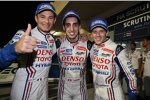 Anthony Davidson (Toyota), Sebastien Buemi und Stephane Sarrazin (Toyota) 