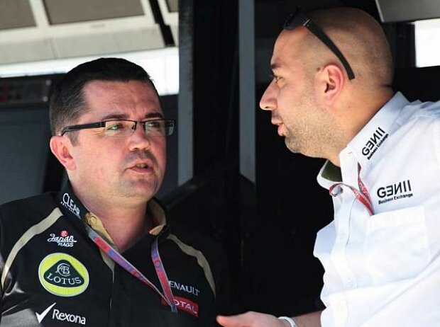 Eric Boullier und Gerard Lopez Eric Boullier und Gerard Lopez