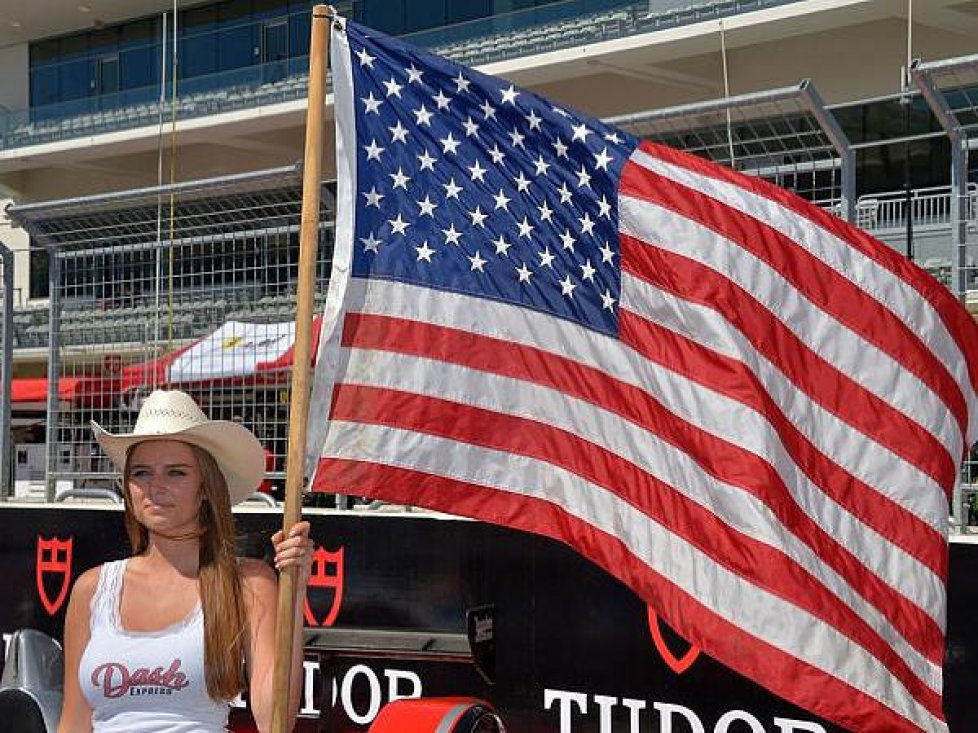 Austin USA Flagge Grid girl