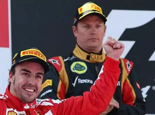 Titel-Bild zur News: Fernando Alonso, Kimi Räikkönen