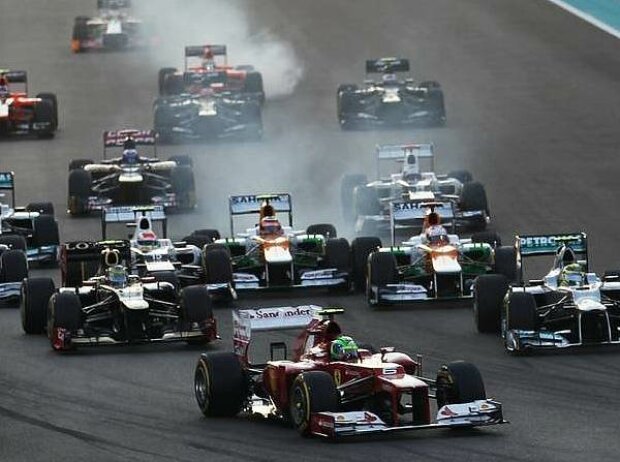 Titel-Bild zur News: Sergio Perez, Romain Grosjean, Bruno Senna, Nico Hülkenberg, Paul di Resta