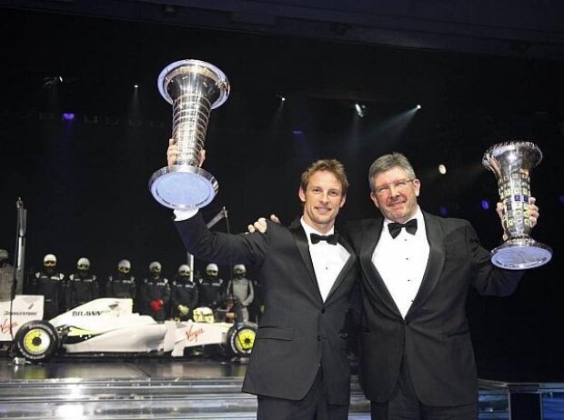 Titel-Bild zur News: Jenson Button, Ross Brawn