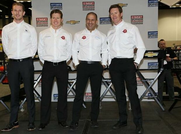 Charlie Kimball, Tony Kanaan, Scott Dixon, Ryan Briscoe