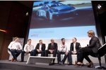 Sportchef Yves Matton und die drei Werksfahrer Yvan Muller, Sebastien Loeb und Jose-Maria Lopez