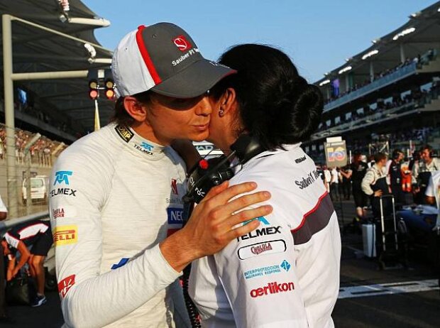 Esteban Gutierrez, Monisha Kaltenborn Esteban Gutierrez, Monisha Kaltenborn