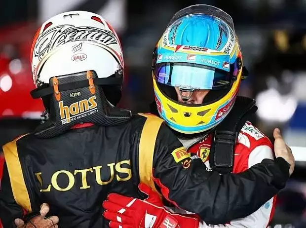 Titel-Bild zur News: Fernando Alonso, Kimi Räikkönen