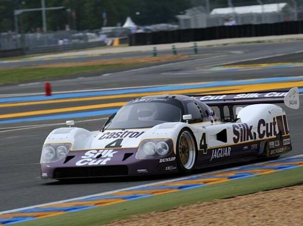 Titel-Bild zur News: Gruppe-C-Jaguar in Le Mans