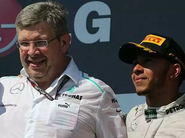 Titel-Bild zur News: Lewis Hamilton, Ross Brawn