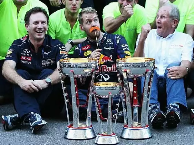Sebastian Vettel, Christian Horner, Helmut Marko Titel-Bild zur News: Sebastian Vettel, Christian Horner, Helmut Marko
